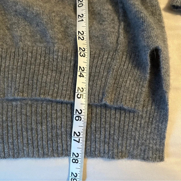 Max Studio Womens Sm Heather Gray 2 Ply Cashmere Dolman Sleeve Crew Neck Sweater - Picture 7 of 7